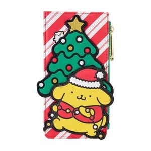 Sanrio Exclusive Pompompurin Christmas Santa Hat Large Card Holder